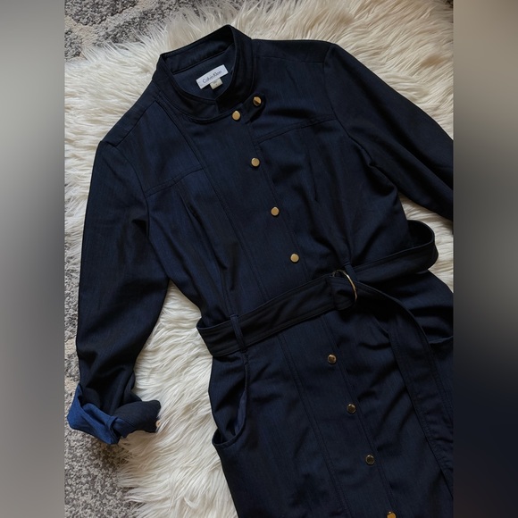 Calvin Klein belted shirt dress - Picture 4 of 8